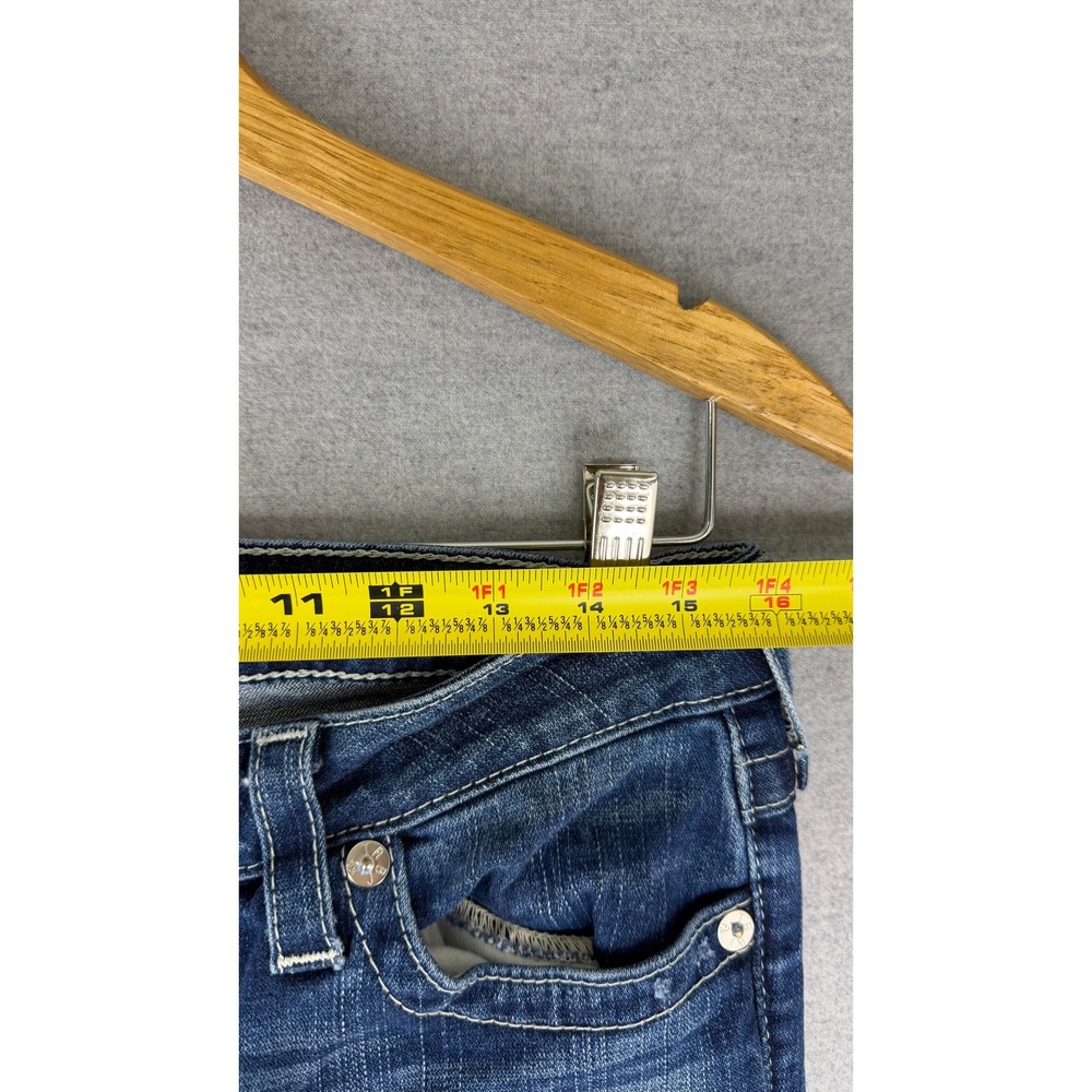 True Religion Section Skinny Dark Wash Flap Pocket Jeans Womens 31x30 - Picture 5 of 5